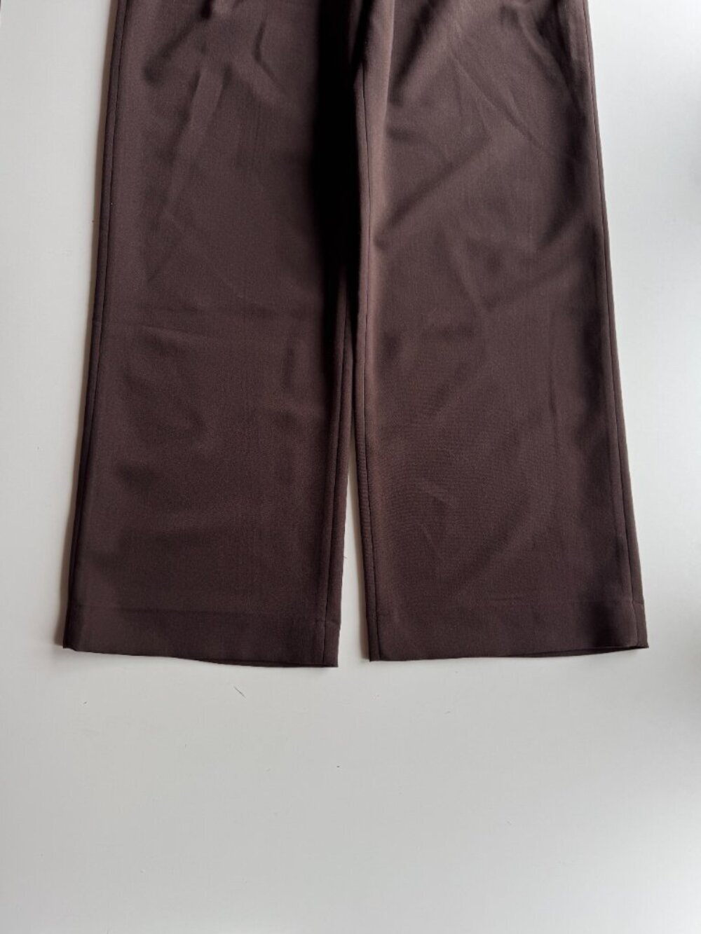 NWT ABERCROMBIE & FITCH Sloane Brown Tailored Wide Leg Trousers Pants, Size 30 - Picture 8 of 14